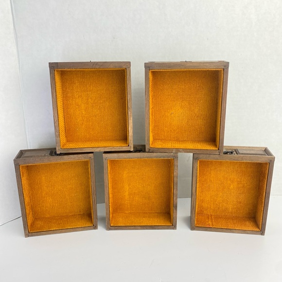 Vintage Wooden Mele Jewelry Box Dresser Large 7 Drawers Made Japan Mid Century - Picture 10 of 15